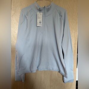 CAlia Light Blue Seamless 1/4 Zip Top